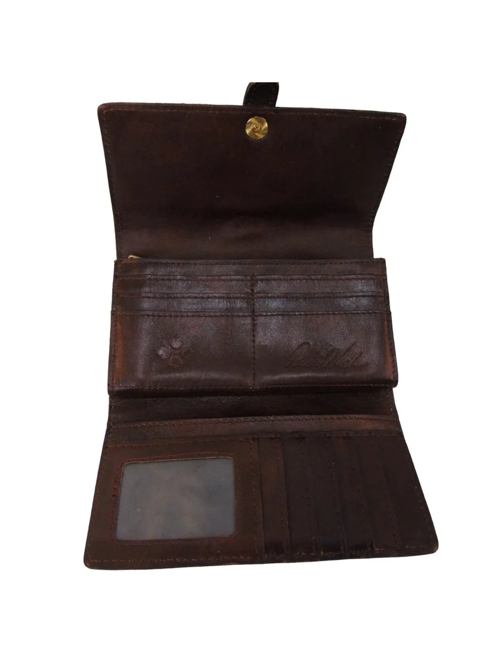 Patricia Nash Tooled Leather Hobo Bag Wallet Set Brown Floral Embossed